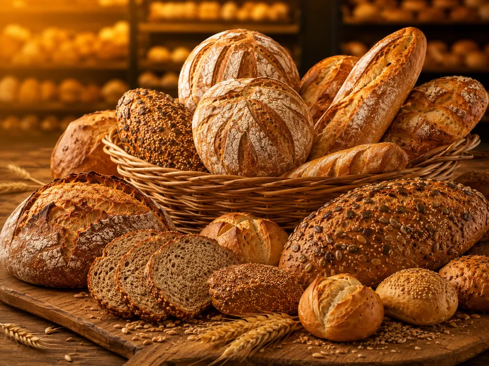 Produção artesanal de pães na Delícia de Pão