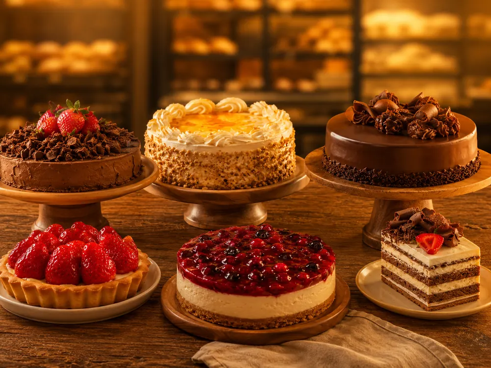 Fatia de torta de chocolate